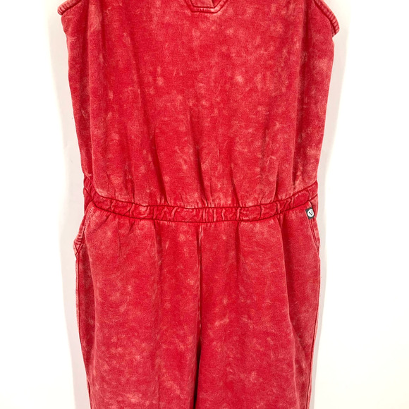 Livi Lane Bryant Orange Tie Die Sleeveless Jogger Jumpsuit Size 14/16 - Picture 5 of 9